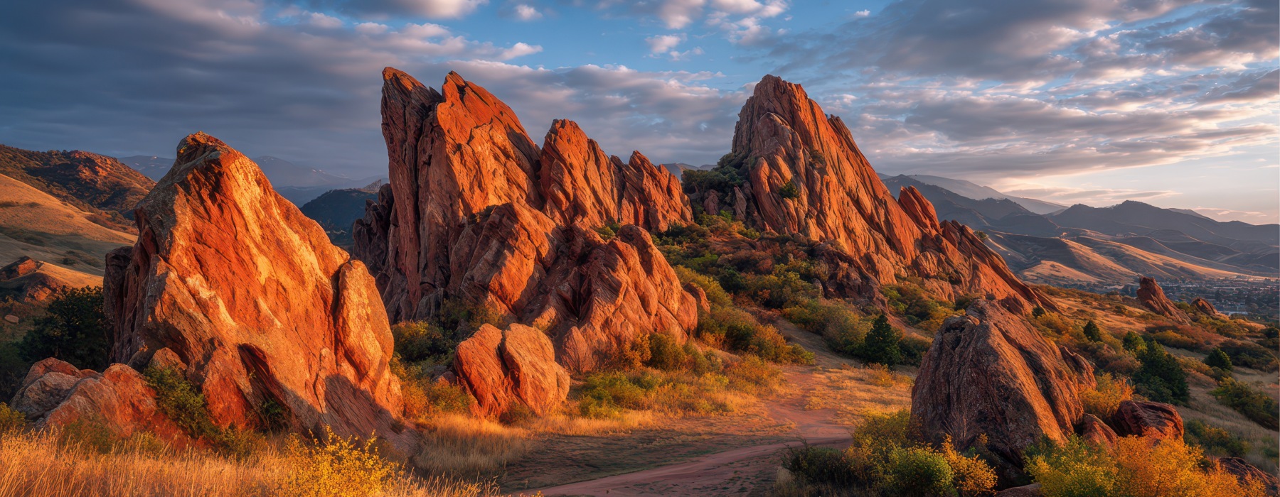 Mountain range in Colorado near our apartments for rent in Roxborough.